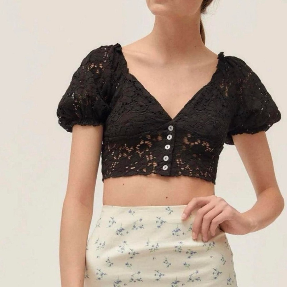 Urban Outfitters Black Crop Top